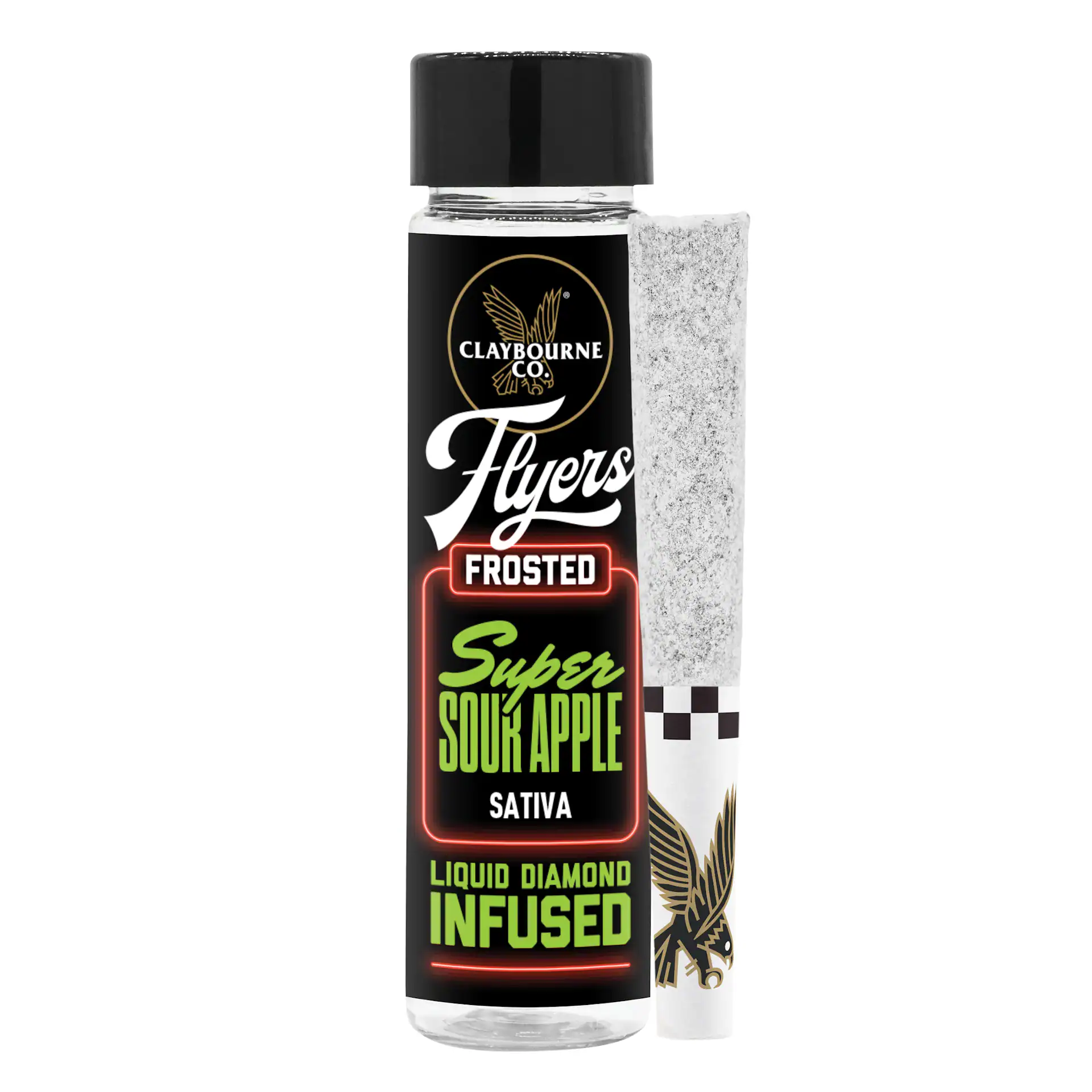 Super Sour Apple (1g) – Diamond Frosted Flyers Pre-Rolls