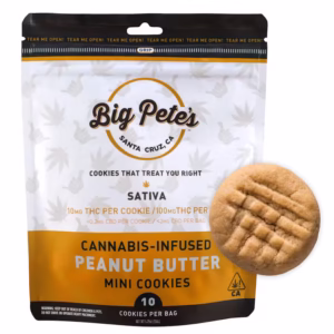 PEANUT BUTTER-Cannabis Infused Mini Cookies-SATIVA-Big Pete's