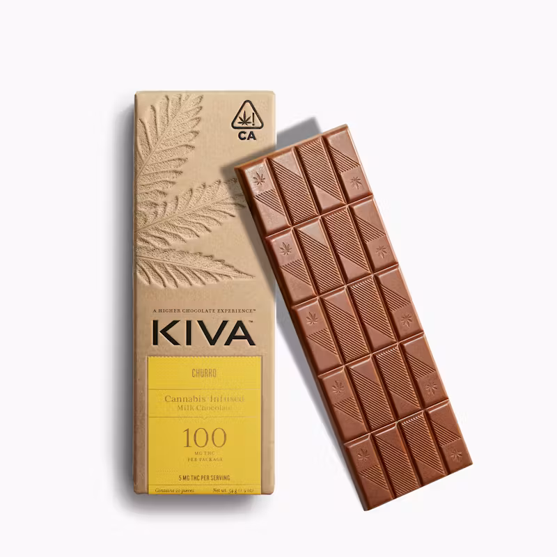 Milk Chocolate Bar-Cannabis Infused Chocolate-KIVA Churro