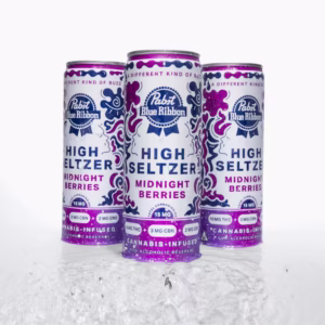Pabst Blue Ribbon - Midnight Berries Infused Seltzer 15mg (4)pack